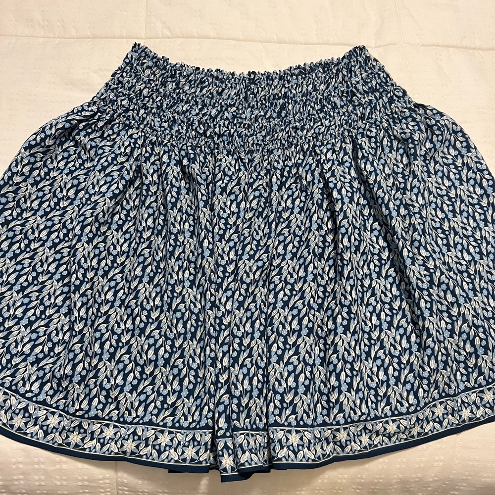 Light Blue Flowered Skirt